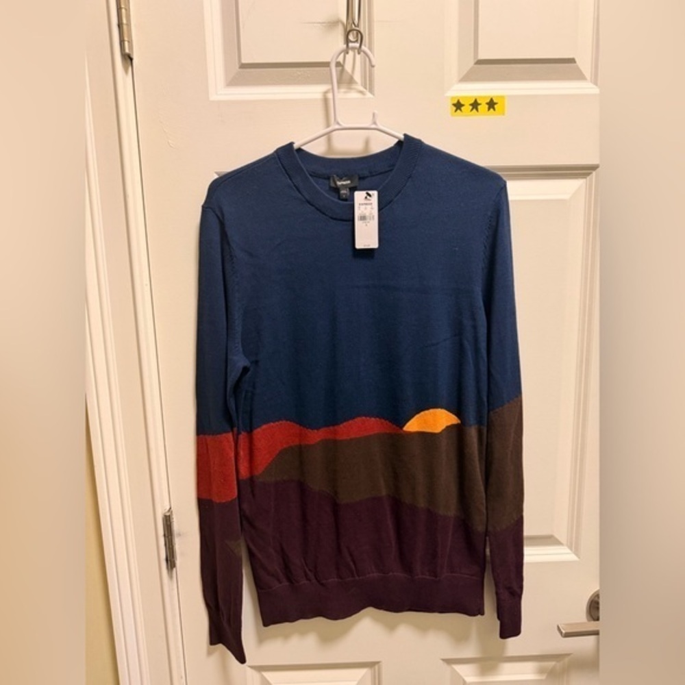Mens Express Crewneck Sweater NWT